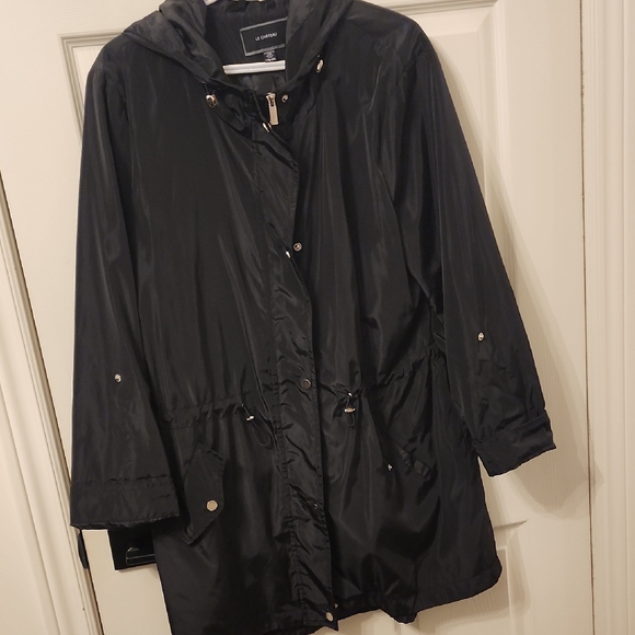 le chateau Jackets & Blazers - Le Chateau Women's Black Hooded Trench Coat